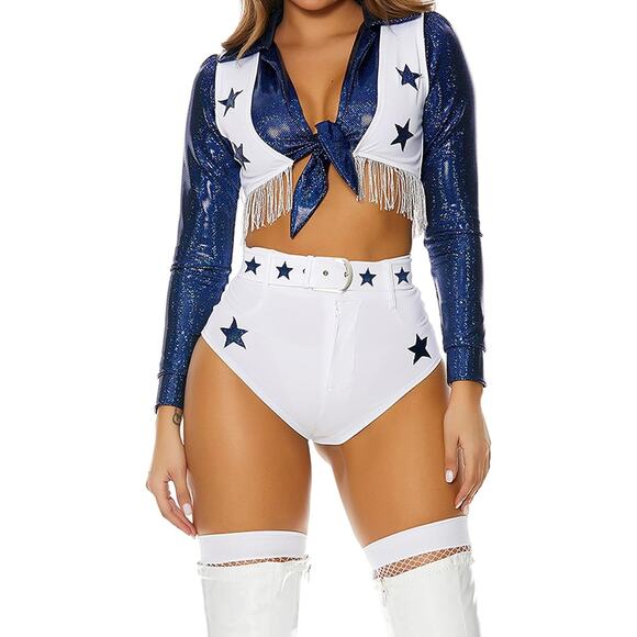 NEW Forplay Dallas Cowboys Cheerleader Costume Size XS Small - Picture 1 of 6
